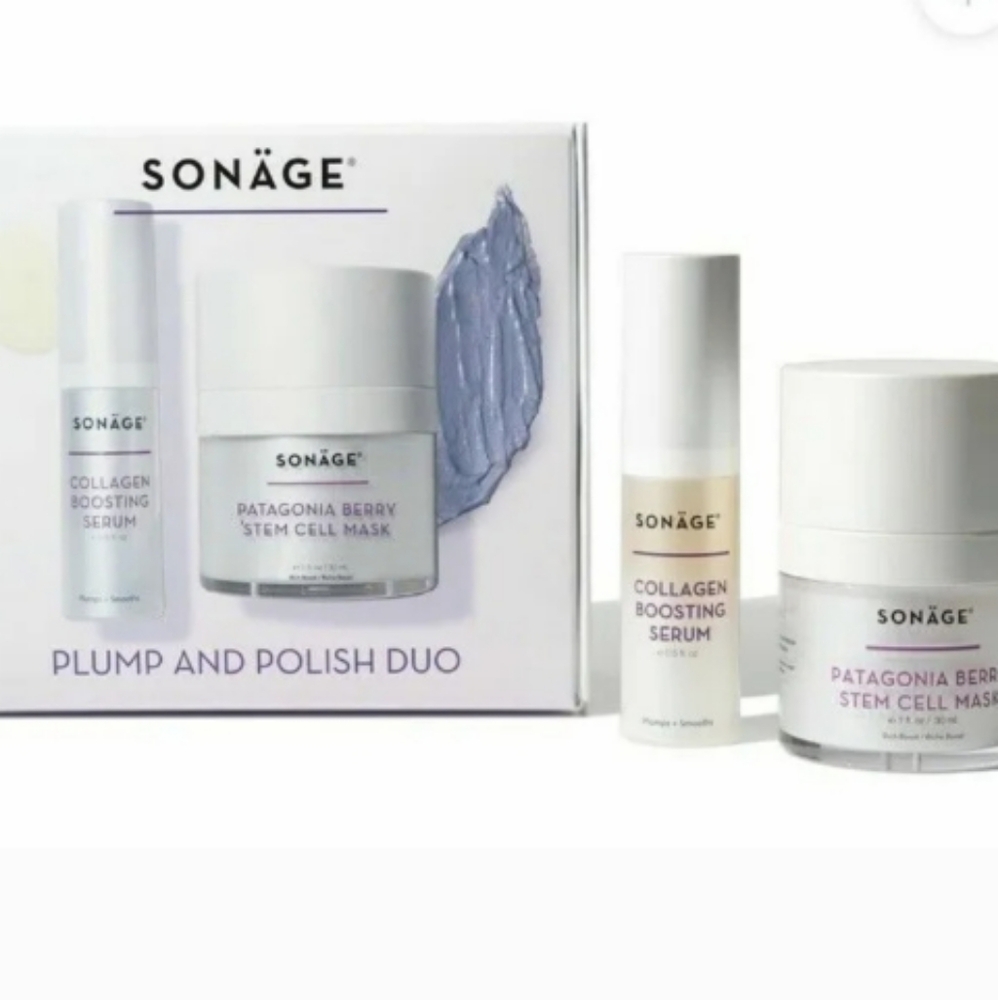 Sonage  Plump and Polish Duo - Stem Cell Mask & Boosting Serum New